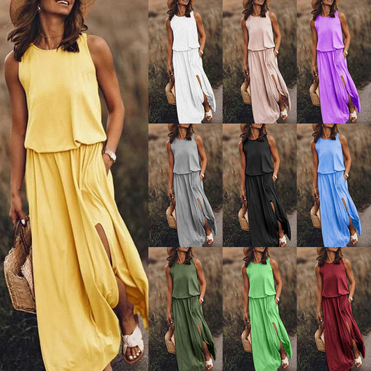 Women's Maxi Dress Summer Sleeveless